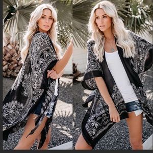 Charcoal Mandala Kimono